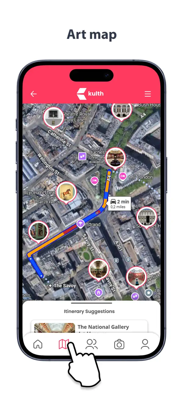 Published Kulth Art Map screen