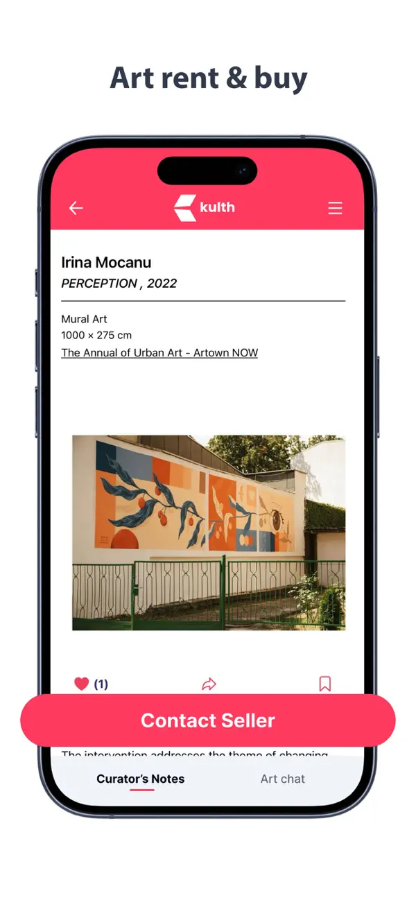 Published Kulth Art Rent and Buy screen
