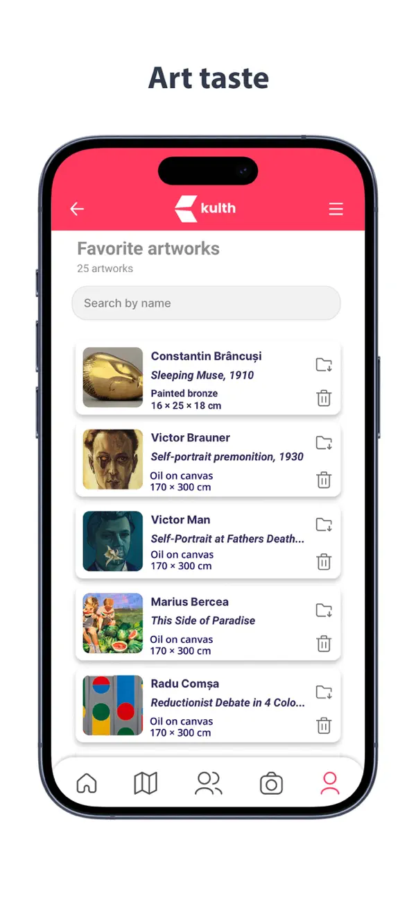 Published Kulth Art Taste screen